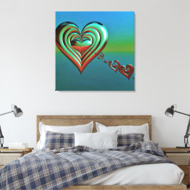 Hemelhoog Hart Canvas Afdruk