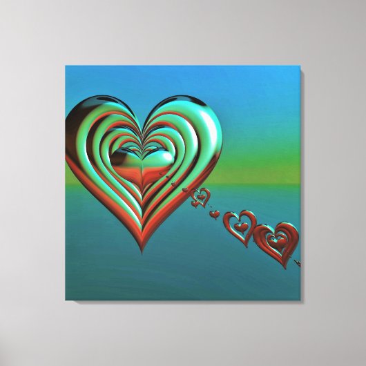 Hemelhoog Hart Canvas Afdruk (Voorkant)