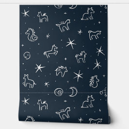 hemelhoroscoop nachtelijk hemelpatroon behang