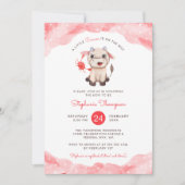 Hemelkanker Astrologie Rood Baby shower Kaart (Voorkant)