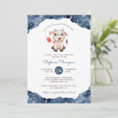 Hemelkanker Astrologie Teken Baby shower Kaart (Staand voorkant)