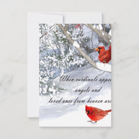 hemelkardinalen kaart (Achterkant)