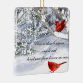 hemelkardinalen keramisch ornament (Rechts)