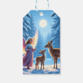 Hemelkind cherubijn & fantasiebeschermers kunstans cadeaulabel (Achterkant)