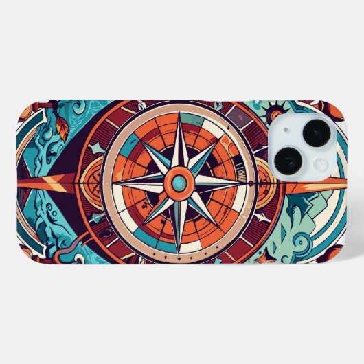hemelkompas Case-Mate iPhone case (Achterkant (horizontaal))