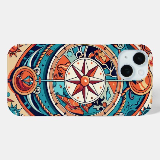 hemelkompas Case-Mate iPhone case (Achterkant (horizontaal))