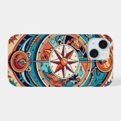 hemelkompas iPhone 15 case (Achterkant horizontaal)