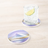 hemelkristallen bol zandsteen onderzetter (Zijkant)