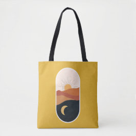 Hemellandschap, Zonneschijn geel Tote Bag