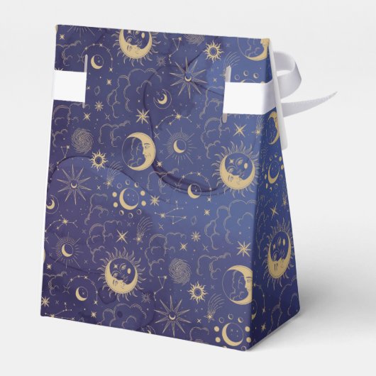 Hemellich Mystieke Sterren En Manen Trouwfeest Bedankdoosjes (Achterkant)