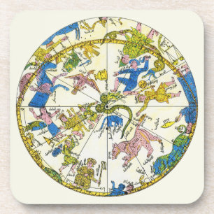hemellichaam, Arabische sfeer, sterrenbeelden Bier Onderzetter