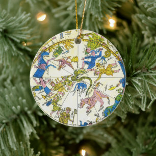  hemellichaam, Arabische sfeer, sterrenbeelden Keramisch Ornament