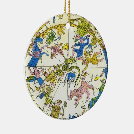  hemellichaam, Arabische sfeer, sterrenbeelden Keramisch Ornament (Rechts)
