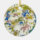  hemellichaam, Arabische sfeer, sterrenbeelden Keramisch Ornament (Voorkant)