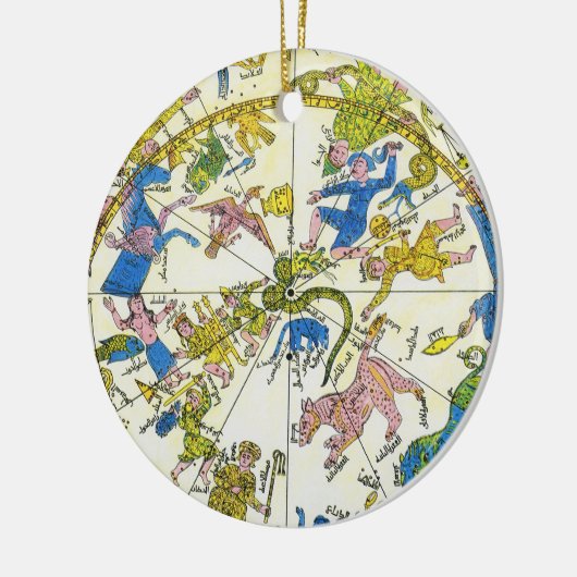  hemellichaam, Arabische sfeer, sterrenbeelden Keramisch Ornament (Links)