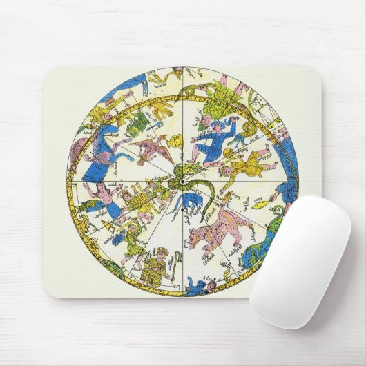 hemellichaam, Arabische sfeer, sterrenbeelden Muismat (Met muis)