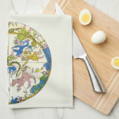  hemellichaam, Arabische sfeer, sterrenbeelden Theedoek (Quarter Fold)