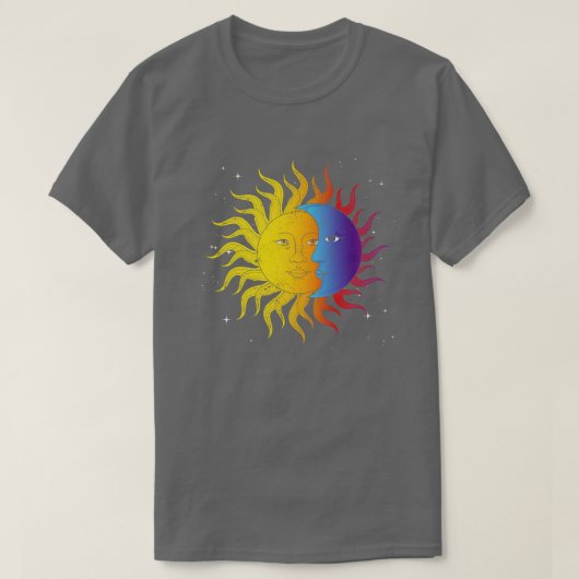 Hemellichamen Maan Astronomie Zon Astrologie T-shirt (Design voorkant)