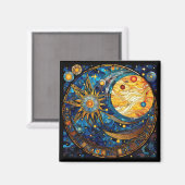 hemellichamen-magneet magneet (Voorkant / Achterkant)