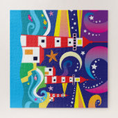 Hemellichtbakens Legpuzzel (Horizontaal)