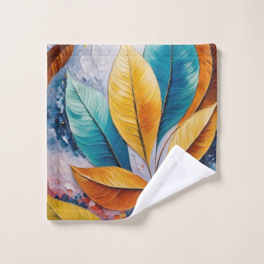hemelluifel | Ontwerp van Sun & Sky Leaf Bad Handdoek (Wasdoekje)