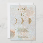 Hemelmaan Aangepaste Namen Bruiloft Zitplaatskaart Aankondiging (Voorkant)