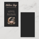 Hemelmaan en lotusbloem visitekaartje (Voorkant / Achterkant)