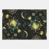 hemelmaan en ster inpakpapier vel (Voorkant 2)