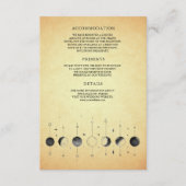  hemelmaan fases bruiloft informatiekaartje (Voorkant)