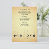  hemelmaan fases bruiloft informatiekaartje (Staand voorkant)