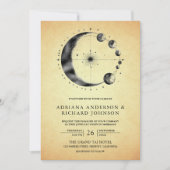  hemelmaan fases bruiloft kaart (Voorkant)