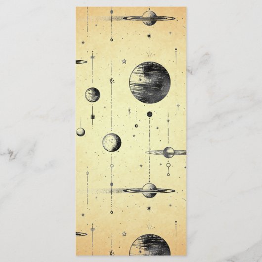 hemelmaan fases bruiloft menu (Achterkant)