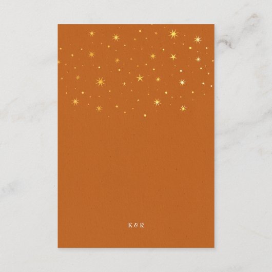  hemelmaansterren bruiloft details informatiekaartje (Achterkant)