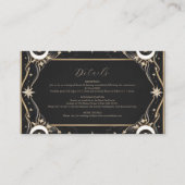  hemelmaansterren bruiloft informatiekaartje (Voorkant)