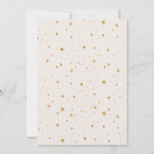 hemelmaansterren bruiloft kaart (Achterkant)