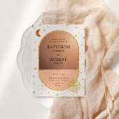 hemelmaansterren bruiloft kaart