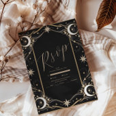 hemelmaansterren bruiloft RSVP kaartje