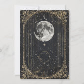  hemelmaansterren mystiek Vrijgezellenfeest Kaart (Achterkant)
