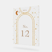  hemelmaansterren tafelnummer acryl bord (Hoek)