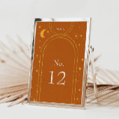 hemelmaansterren trouwtafel nummer RSVP kaartje