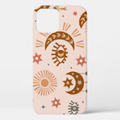 Hemeloog, maan, zonpatroon. Case-Mate iPhone case (Achterkant)