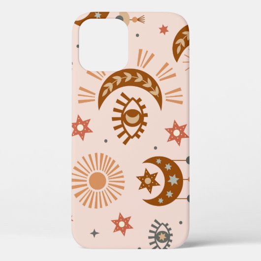 Hemeloog, maan, zonpatroon. Case-Mate iPhone case (Achterkant)
