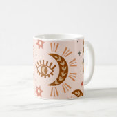 Hemeloog, maan, zonpatroon. koffiemok (Voorkant rechts)