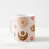 Hemeloog, maan, zonpatroon. koffiemok (Voorkant links)