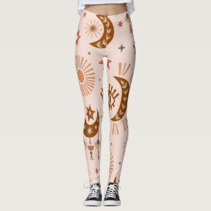 Hemeloog, maan, zonpatroon. leggings