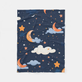 Hemelpatroon papier astronomie fleece deken