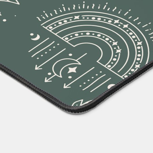 hemelpatroon van derde-oogkatten bureaumat (Hoek)