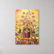 Hemelpoort Jezus omhelsd door engelen