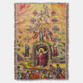Hemelpoort Jezus omhelsd door engelen Deken (Voorkant Verticaal)