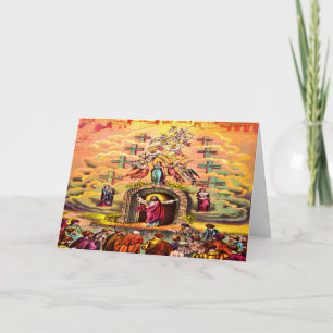 Hemelpoort Jezus omhelsd door engelen Kaart